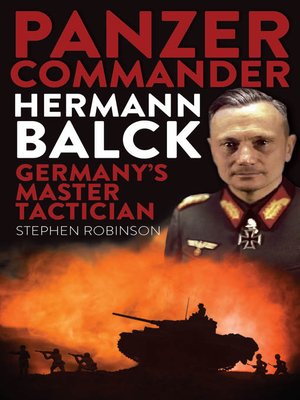 cover image of Panzer Commander Hermann Balck